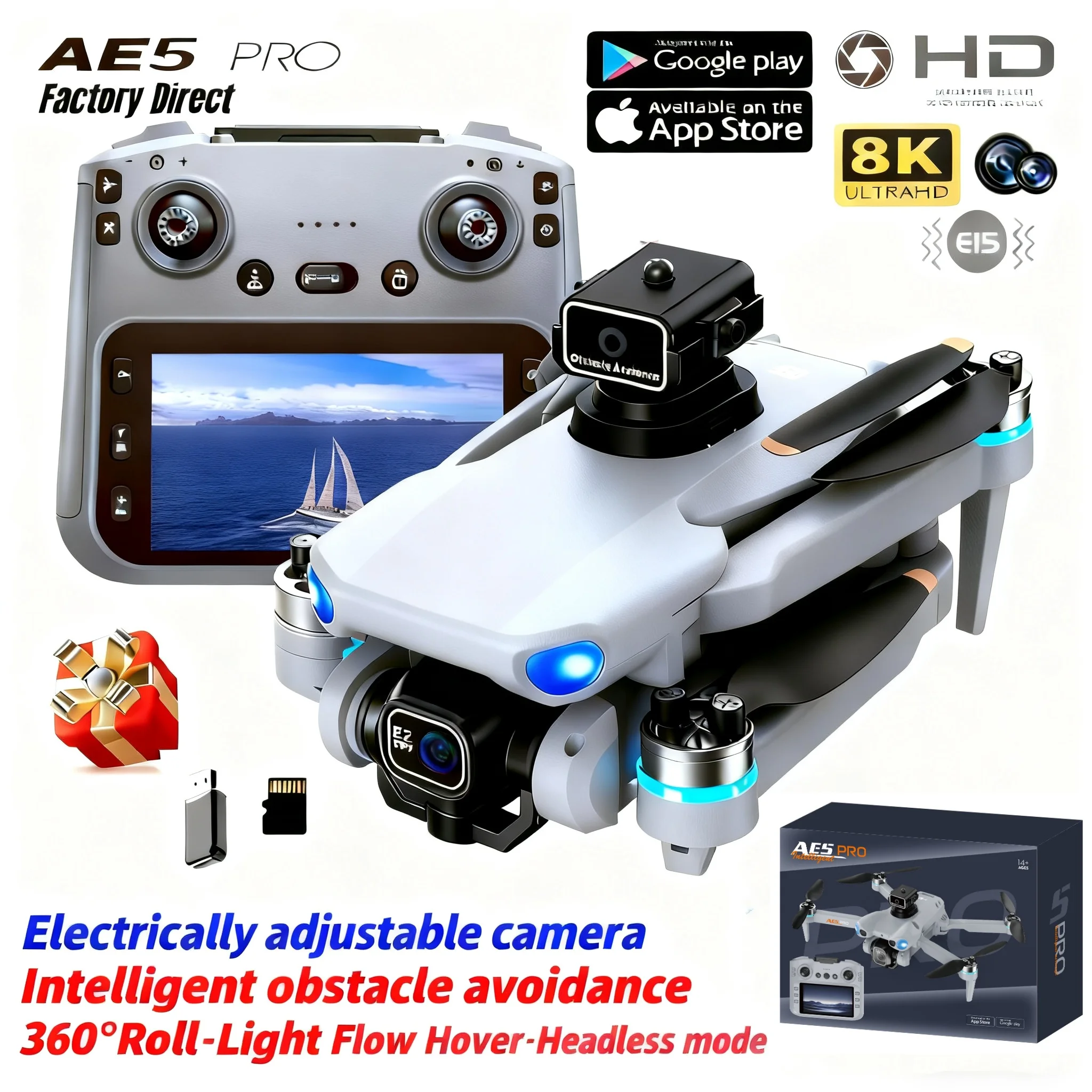 Drone Kit Tricopter - طائرة بدون طيار AE5 Pro بدقة