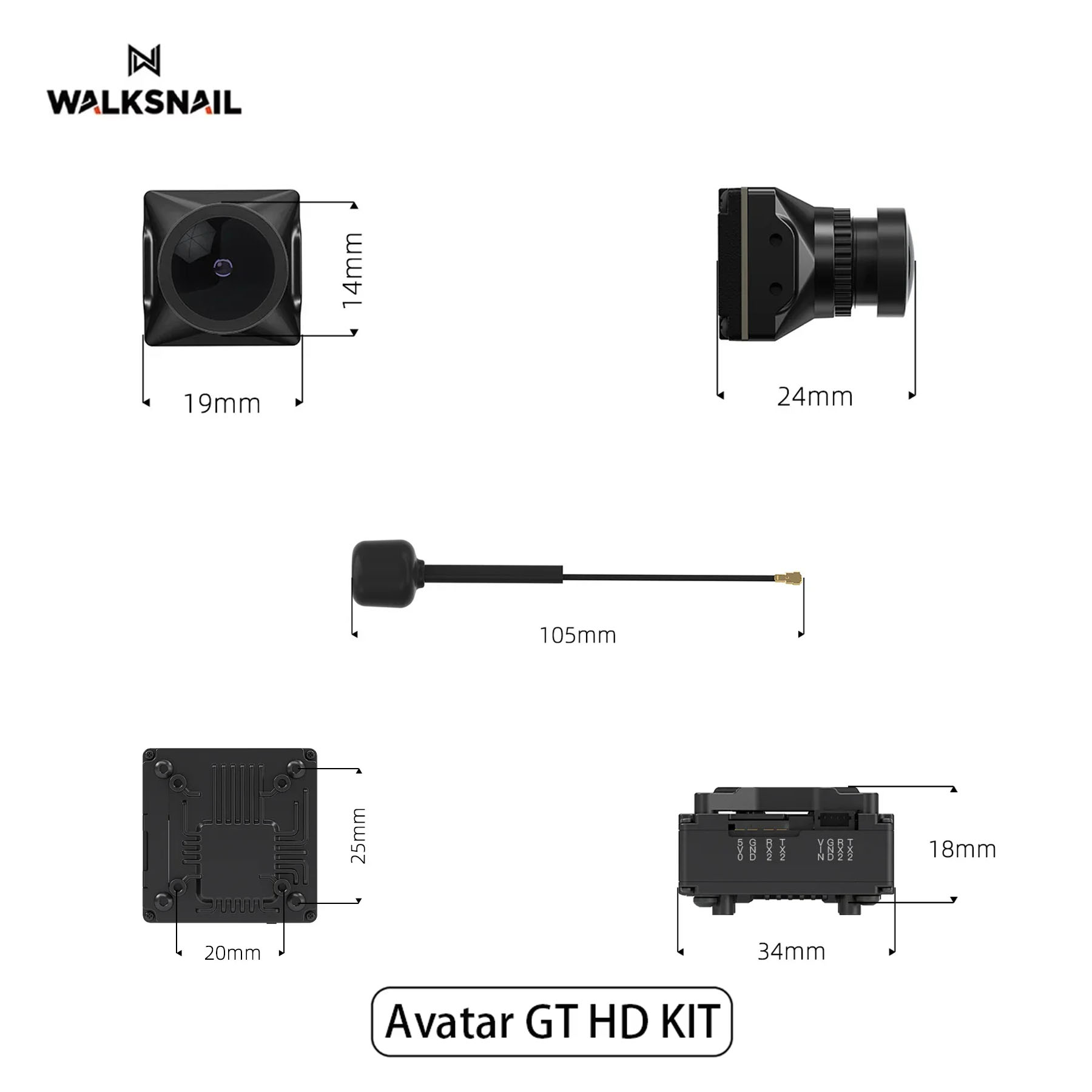 Walksnail Avatar GT HD KIT 2W  - مراجعة Drone Kit Fpv وسعره