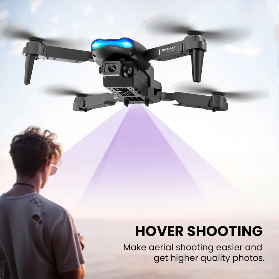 طائرة بدون طيار صغيرة جديدة E9 - مراجعة Drone Kit Tricopter وسعره